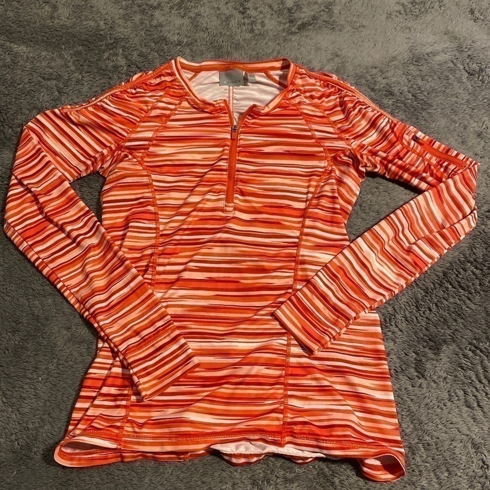 𝅺multicolored Athleta Long Sleeve quarter Zip